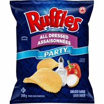 Ruffles Party Size All Dressed Potato Chips 350gm MADE IN CANADA - $7.50