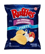 Ruffles Party Size All Dressed Potato Chips 350gm MADE IN CANADA - £5.87 GBP