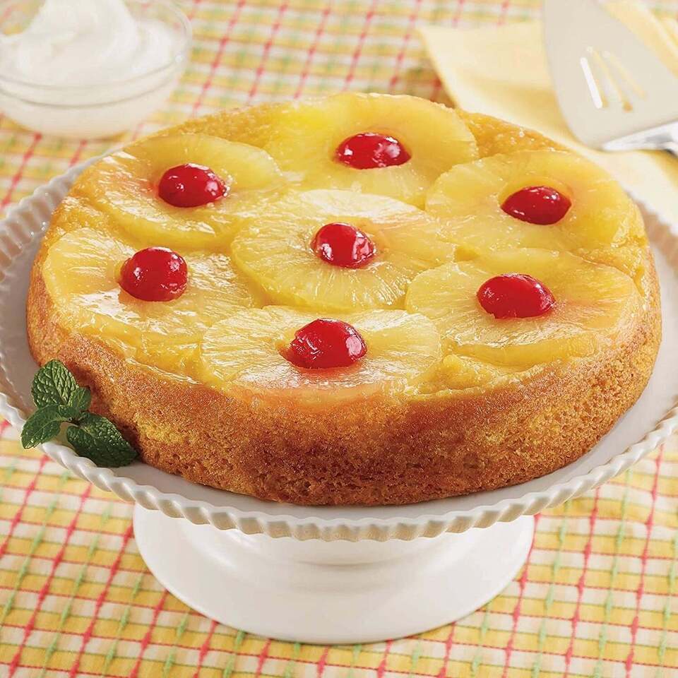 Andy Anand Traditional Pineapple Upside Down Cake 10" - Delight in Every Bite  ( - £38.79 GBP