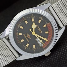 Vintage Citizen Auto 8200 Japan Mens D/D Refurbished Black Watch 557a-a295513-6 - £18.36 GBP