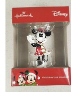  HALLMARK DISNEY MINNIE MOUSE WITH SANTA HAT &amp; SCARF Christmas Ornament ... - $32.49