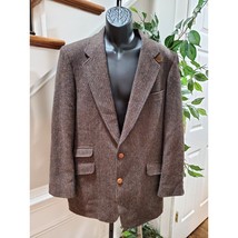 Arnold Palmer Men Brown Wool Single Breasted Long Sleeve Two Buttons Coa... - $47.52