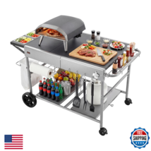 Vevor Outdoor Grill Cart 36.4 X 23.4 X 1 Inch Tabletop Size Grilling Table - $177.38
