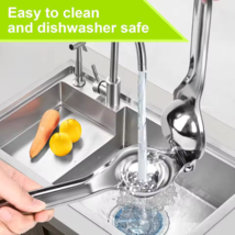 Manual Lemon Squeezer Stainless Steel Citrus Juicer Fruit Press Kitchen ... - $11.43