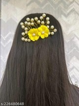 Indian Women artifical Flower hair Accessories For Women and girls weddi... - £24.38 GBP