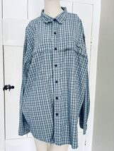 GH Bass &amp; Co. Explorer Sportsman Shirt Men’s 3XL Blue Plaid Long Sleeve - $13.88