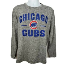 Chicago Cubs Shirt Long Sleeve Activewear Size L Gray VF Imagewear - £14.94 GBP