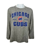 Chicago Cubs Shirt Long Sleeve Activewear Size L Gray VF Imagewear - £13.98 GBP