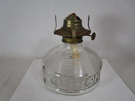 Vintage Clear Glass Oil Lamp Lamplight Farms Burner - £15.77 GBP