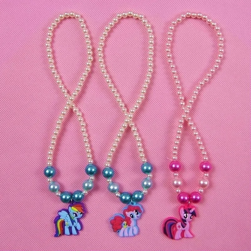 Play 1Pcs Popular Personality Aklace Kawaii Little Ponies Choker Jewelry Chain U - £23.29 GBP