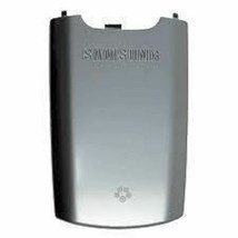 Genuine Samsung Katalyst SGH-T739 Battery Cover Door Silver Flip Cell Phone Back - £2.91 GBP