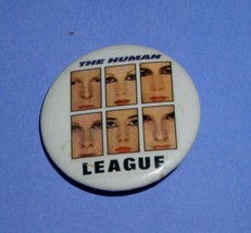 The Human League Pinback Button Vintage 1980&#39;s - $14.99