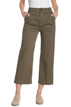 NWT FRAME denim 24 army green pants slacks trousers cropped cotton wide ... - $79.99