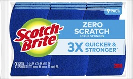 Scotch-Brite Zero Scratch Non-Scratch Scrub Sponges, For Washing Dishes and Clea - £18.43 GBP