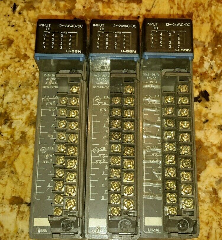 TI TEXAS INSTRUMENTS U-55N PLC INPUT MODULE 12-24VAC/DC (LOT OF 3) $59 - $16.28