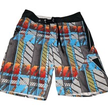 Volcom Plaidypus Mod Board Shorts Multicolor Swim Surf Beach Trunks Pocket - £23.73 GBP