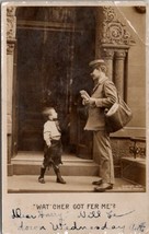 Mailman Wat&#39;cher got fer me, says Little Boy RPPC 1907 Postcard A29 - £9.55 GBP