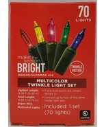 Make The Season Bright Multicolor Twinkle Light Set 70 Lights - $273.09 MXN