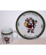HTF INTERNATIONAL CHINA COMPANY A CHRISTMAS STORY MILK &amp; COOKIES PLATE &amp;... - $37.73 CAD