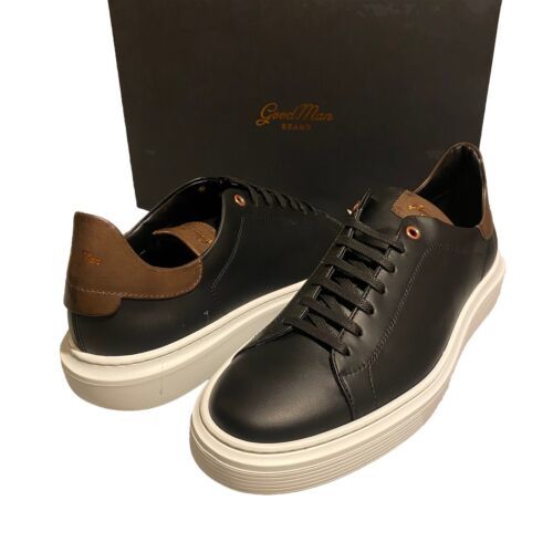 Good Man Brand Legend London Black Dark Vachetta Edge Italy Sneakers Men's 9.5