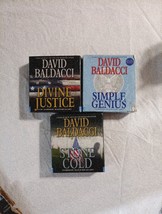 Lot of 3 David Baldacci Audiobooks Divine Justice Simple Genius Stone Cold - $8.91