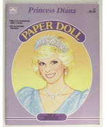 Vintage 1530 Paper Doll Booklet Princess Diana Golden Book 1985 Uncut - £11.87 GBP