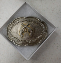 Western Double Revolver Cowboy Cowgirl Belt Buckle! Vintage! RA1950-1960 Jjj - £24.46 GBP