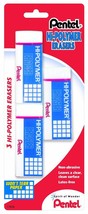 Pentel High hi polymer ERASERs non abrasive Pencil Eraser square blocks ... - $303.02 MXN