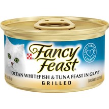 Fancy Feast Grilled Gravy Wet Cat Food Ocean Whitefish Tuna Feast 3 Oz -24 Pack - £30.13 GBP