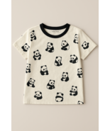 SENZU BEAN   Kids Panda Print Cotton T-Shirt, One Size for 4-5 Years - €38,70 EUR