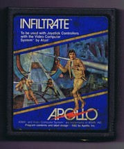 ORIGINAL Vintage TESTED 1981 Atari 2600 Infiltrate Game Cartridge - £11.62 GBP