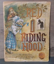 Little Red Riding Hood 1868 Little Folks Series Rare Paper Book Illustrated - $60.00