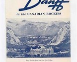 Canadian Pacific Map of Banff in the Canadian Rockies  - £13.98 GBP