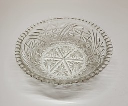 Vintage Anchor Hocking Stars And Bars Serving 10.5” Glass Bowl Dish - £11.74 GBP
