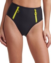 Dkny Zipper High-Waist Bikini Bottom Swimsuit Size MED NWOT - £11.72 GBP
