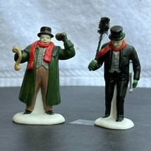 Dept 56 Town Crier &amp; Chimney Sweep Dickens Village Christmas Accessory - 1990 - £15.59 GBP