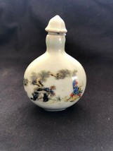Un Chinois Signé Ancien Porcelaine Tabac Gourde - $79.00