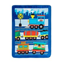 Train Conductor and Friends Toddler Boy&#39;s Soft Blanket Throw, 30&quot; X 40&quot; - $14.84