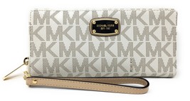 Michael Kors Jet Set Item Travel Continental Wallet Clutch Wristlet (PVC... - £79.71 GBP