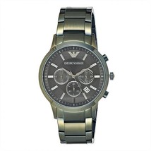 Emporio Armani AR11117 Green Tone Stainless Steel Men&#39;s Watch - £145.70 GBP