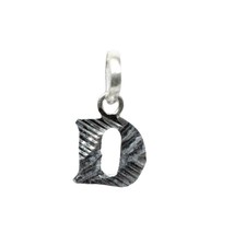 Pure Sterling Silver &#39;D&#39; Letter Alphabet Pendant for men women - £14.58 GBP