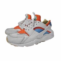 Nike Air Huarache Run White Safety Orange Uni Blue Mens Size 11 DX2345-100 - £27.15 GBP