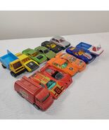 Vintage Matchbox Lesney Hotwheels Corgi Junior car set 13 trucks 1970s d... - $37.00