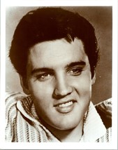 Vtg Elvis Presley 8 X 10 Joven Elvis Close Up Cara Tiro Sonriente - £21.25 GBP