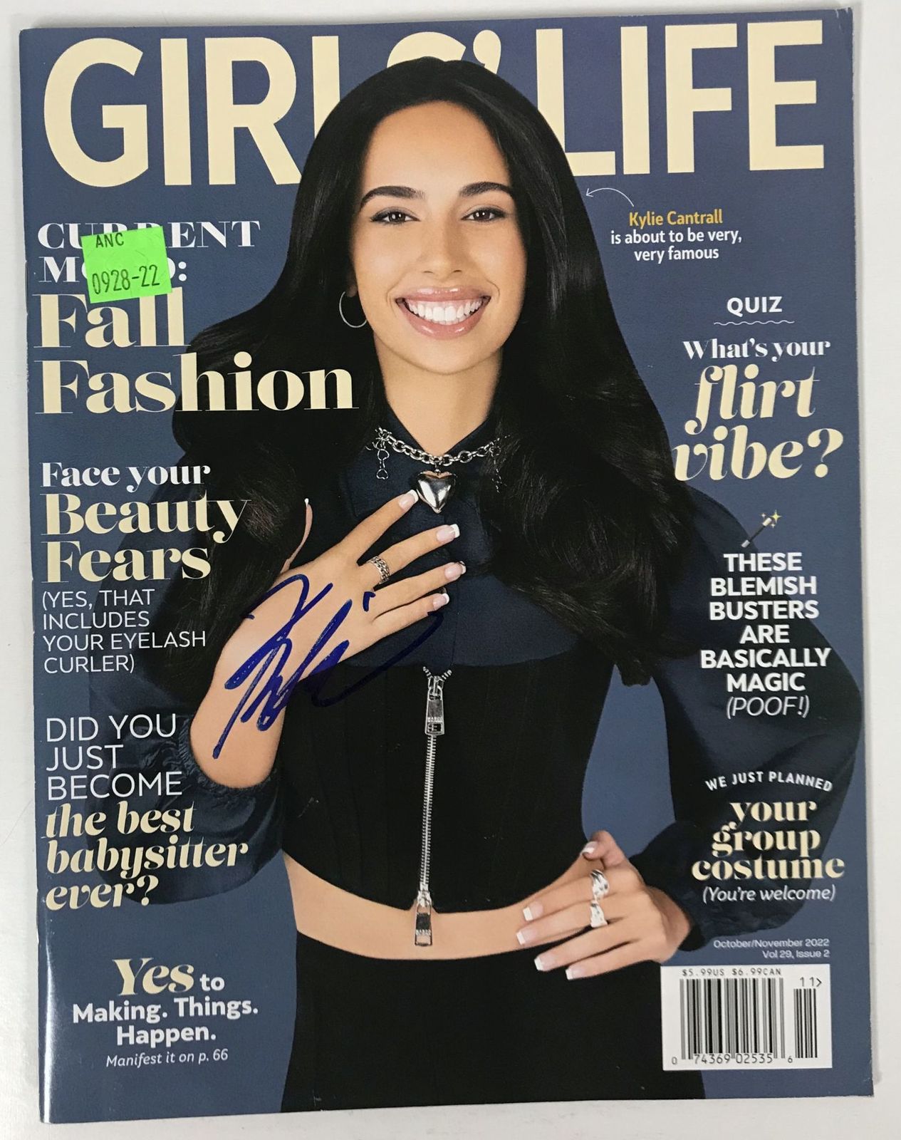 Kylie Cantrall Signed Autographed Complete &#39;&#39;Girl&#39;s Life&#39;&#39; Magazine - COA - $49.99