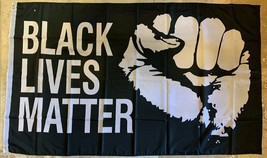 Black Lives Matter Militant Fist Black African USA BLM 3X5 Flag Rough Tex® 100D - £15.09 GBP