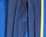 ASU ARMY SERVICE GOLD STRIPE BRAID BLUE DRESS UNIFORM PANTS SUSPENDER 32X32 - $31.04