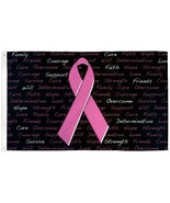 Pink Ribbon Breast Cancer Awareness Flag Black 3X5 FT - $17.99