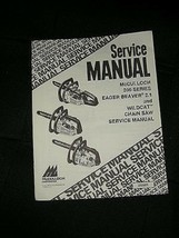 OEM McCulloch 300 Series ,Eager Beaver 2.1, Wildcat OEM Service Manual - $9.99