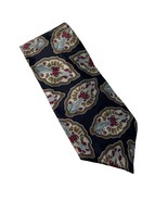 Wembly Mens Silk Necktie Geometric Pattern Size 58 in Vintage - £11.92 GBP